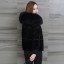 Damen Winterjacke mit Fell P1659 2