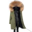 Damen-Winterjacke mit Fell P1729 6