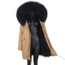 Damen-Winterjacke mit Fell P1729 4