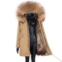 Damen-Winterjacke mit Fell P1729 4