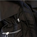 Damen Winterjacke mit Kapuze und Fellbesatz Reißverschluss und Druckknöpfen Kordelzug in der Taille Polyester Ausführung Taschen für die Hände Warme stilvolle Jacke für den Winter 6