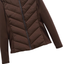Damen Winterjacke Polyesterjacke mit Reißverschluss und Kapuze Warmer bequemer Mantel für kaltes Wetter Wärmende Winterjacke 3