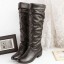 Damen-Winterstiefel aus Leder J1819 3