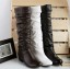 Damen-Winterstiefel aus Leder J1819 5