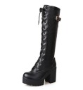 Damen-Winterstiefel mit Absatz J1197 1