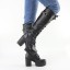 Damen-Winterstiefel mit Absatz J1197 1