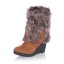 Damen-Winterstiefel mit Fell A1 1