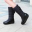 Damen-Winterstiefel mit Fransen J1818 2