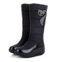 Damen-Winterstiefel mit Katze J1198 1