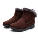 Damen-Winterstiefel mit Reißverschluss und Fell J1810 7