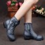 Damen-Winterstiefeletten mit Blume J1817 3