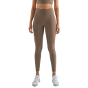 Damen-Yoga-Leggings aus Nylon für das Fitnessstudio, bequeme Fitness-Leggings mit hoher Taille, elastische, atmungsaktive Sporthose 19