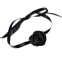 Damen-Zug-Choker mit Spitze und Rose, verschiedene Farben, elegantes Modeaccessoire geeignet für festliche und Freizeitkleidung 3