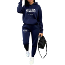 Damenanzug Jogginghose, Hoodie mit Druck Milano, Polyester 4