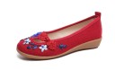 Damenballerinas mit Blumen A604 10