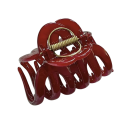 Damenhaarschnalle 9 x 5 cm Elegante feste Haarschnalle glänzendes Design Starker Halt für schnelles Zusammenstecken der Haare Stilvolles Accessoire 5