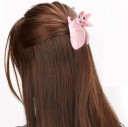 Damenhaarschneider 8,1 x 8,1 cm Rosa Haarschneider in Katzenform Kleiner dekorativer Clip Niedliches Accessoire für Frisuren Fester Clip 2