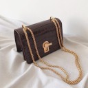 Damenhandtasche mit Krokodilledermuster M1425 6