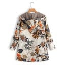 Damenjacke mit Blumenmuster und Kapuze Flauschiges Futter auch in der Kapuze Reißverschluss Seitentaschen Polyester mit Baumwolle 6