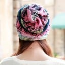 Damenmode Mütze mit Waldmotiv und Öffnung für einen Pferdeschwanz oben Lockere Passform mit kontrastierendem Saum Material Baumwolle 7