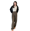 Damenpullover mit langen Ärmeln und V-Ausschnitt Einfarbiger eleganter Top aus Baumwolle und Polyester Bequemer universeller Pullover für den täglichen Gebrauch 13