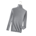 Damenpullover mit Rollkragen aus Baumwolle und Acryl Einfarbiger Pullover mit langen Ärmeln Einheitsgröße für Herbst und Winter 12