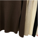 Damenpullover mit Rollkragen und Plüschinnenfutter Einfarbiger, wärmender Pullover aus Baumwolle und Acryl mit langen Ärmeln Universelle Größe Wintermode 10