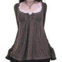 Damenpullover mit Spitze im V-Ausschnitt Halbe Knopfleiste Eleganter einfarbiger Pullover mit langen Ärmeln Verschiedene Farben Polyester Baumwolle 4