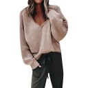 Damenpullover mit tiefem Ausschnitt 4