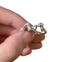 Damenring Dackel Offener verstellbarer Ring Universelle Größe Kupferlegierung Niedliches Tierdesign Für Hundefreunde 2