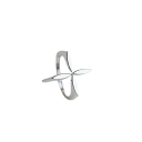 Damenring Verstellbare Größe Offenes Kreuzblumenmotiv Minimalistischer feiner eleganter Ring Schmuck für den täglichen Gebrauch 1