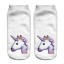 Damensocken mit 3D-Druck - Einhorn 1