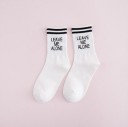 Damensocken mit Aufschrift 3