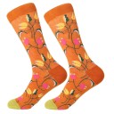 Damensocken mit Blumen 3