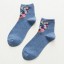 Damensocken mit Blumen 20