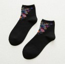 Damensocken mit Blumen 18