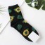 Damensocken mit Blumen 5