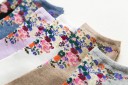 Damensocken mit Blumen 13