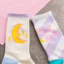 Damensocken mit dem Mond 4