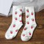 Damensocken mit Erdbeeren 10