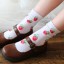 Damensocken mit Erdbeeren 2