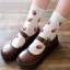 Damensocken mit Erdbeeren 4