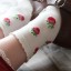 Damensocken mit Erdbeeren 5