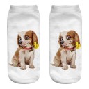 Damensocken mit Hundeaufdruck 3