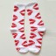 Damensocken mit Lippenaufdruck 5