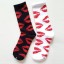 Damensocken mit Lippenaufdruck 1