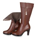 Damenstiefel mit Perlen J1110 1