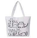 Damentasche mit Katzen J1043 1