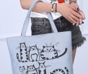 Damentasche mit Katzen J1043 6