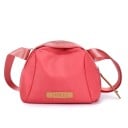 Damentasche über der Schulter mit Reißverschluss Rundes Design Breiter Gurt Nylon mit Polyester 24 x 17 x 14 cm Kompakte Tasche 4
